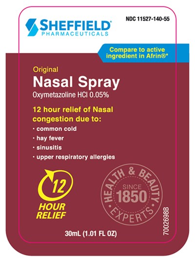 Sheffield Original 12 Hr  Nasal Spray Front Label